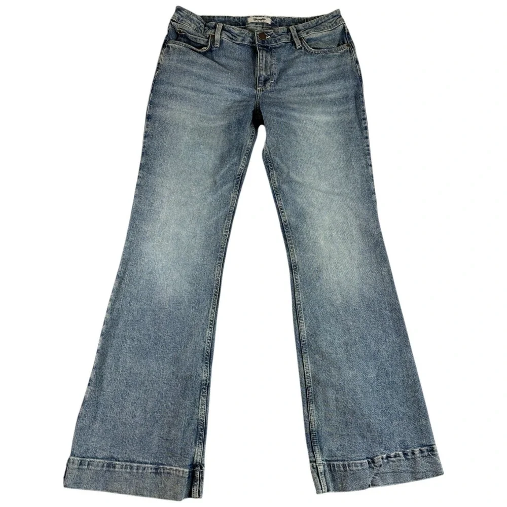Wrangler Retro Slim Bootcut Jeans Mens 32x34 Blue Medium Wash Faded‎ 112352977